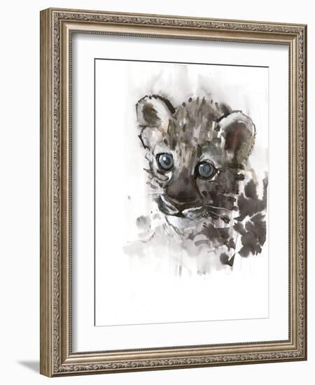 Blue Eyes (Arabian Leopard Cub), 2008-Mark Adlington-Framed Giclee Print