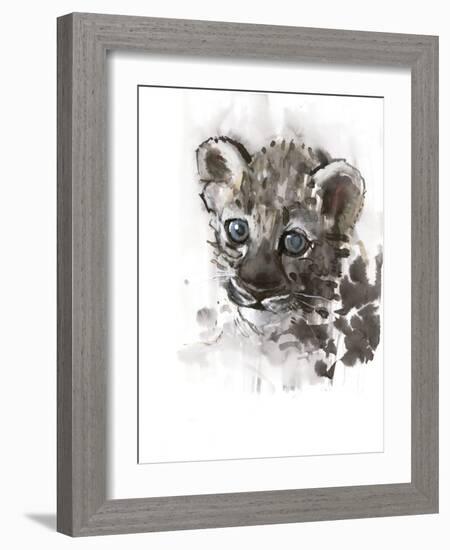 Blue Eyes (Arabian Leopard Cub), 2008-Mark Adlington-Framed Giclee Print