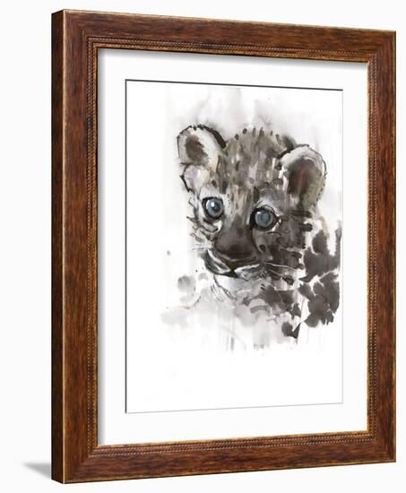 Blue Eyes (Arabian Leopard Cub), 2008-Mark Adlington-Framed Giclee Print