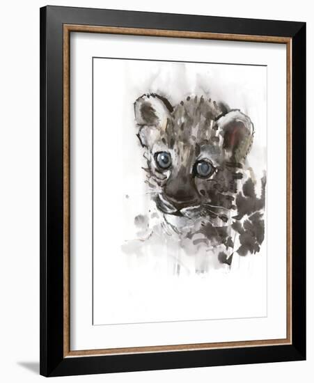 Blue Eyes (Arabian Leopard Cub), 2008-Mark Adlington-Framed Giclee Print