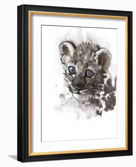 Blue Eyes (Arabian Leopard Cub), 2008-Mark Adlington-Framed Giclee Print