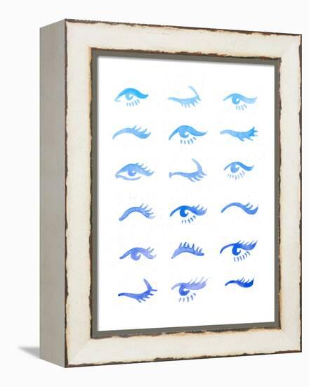 Blue Eyes-Cat Coquillette-Framed Premier Image Canvas