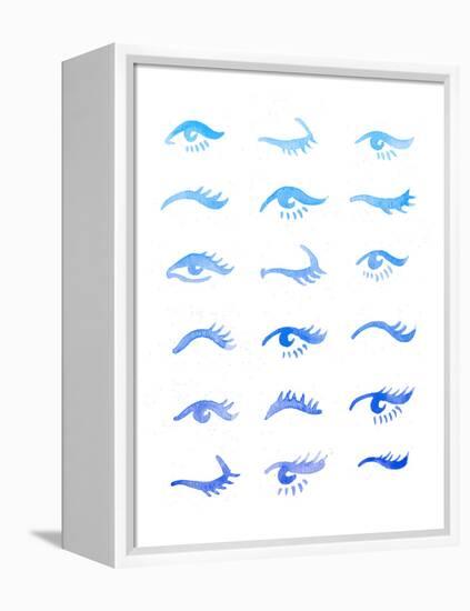 Blue Eyes-Cat Coquillette-Framed Premier Image Canvas