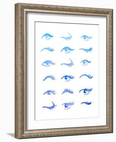 Blue Eyes-Cat Coquillette-Framed Giclee Print