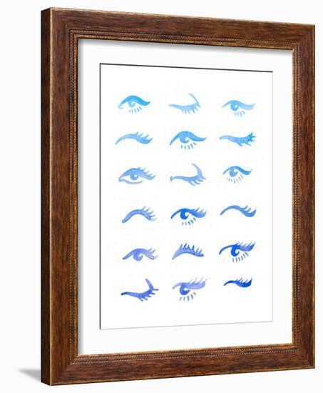 Blue Eyes-Cat Coquillette-Framed Giclee Print