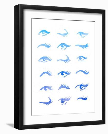 Blue Eyes-Cat Coquillette-Framed Giclee Print