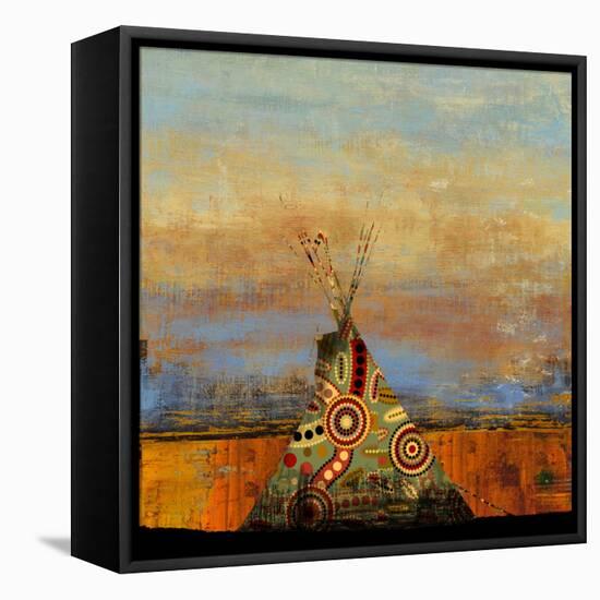 Blue Face-Andrew Michaels-Framed Stretched Canvas