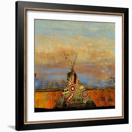 Blue Face-Andrew Michaels-Framed Art Print