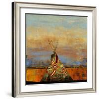 Blue Face-Andrew Michaels-Framed Art Print