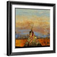 Blue Face-Andrew Michaels-Framed Art Print