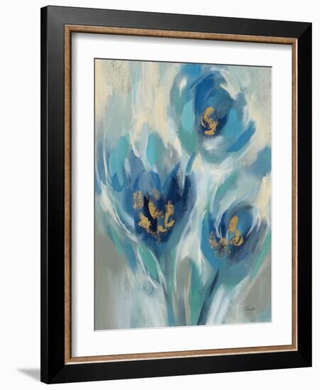 Blue Fairy Tale Floral I-Silvia Vassileva-Framed Art Print