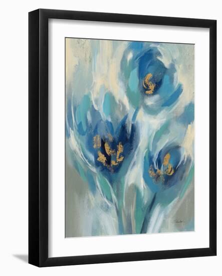 Blue Fairy Tale Floral I-Silvia Vassileva-Framed Art Print