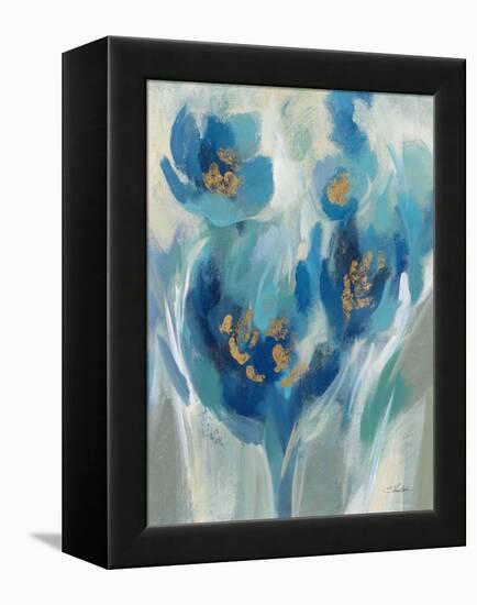 Blue Fairy Tale Floral II-Silvia Vassileva-Framed Stretched Canvas