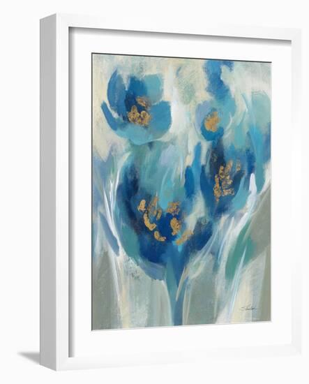 Blue Fairy Tale Floral II-Silvia Vassileva-Framed Art Print