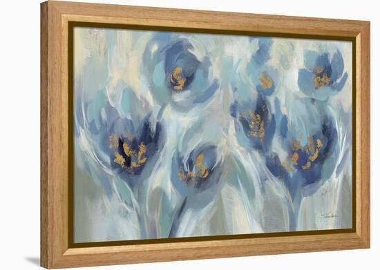 Blue Fairy Tale Floral III Light-Silvia Vassileva-Framed Stretched Canvas