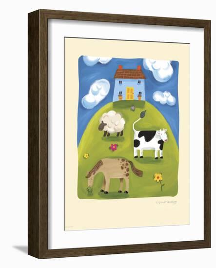 Blue Farmhouse-Sophie Harding-Framed Art Print