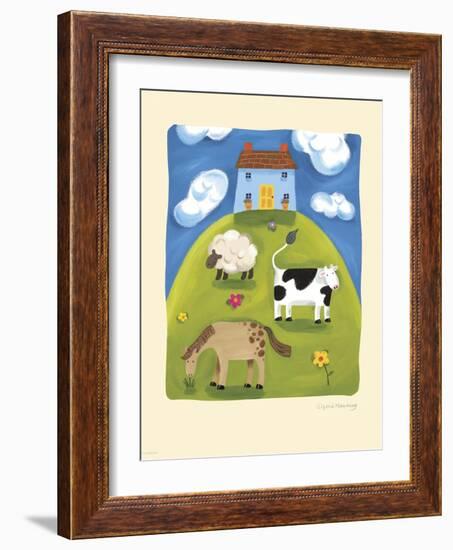 Blue Farmhouse-Sophie Harding-Framed Art Print