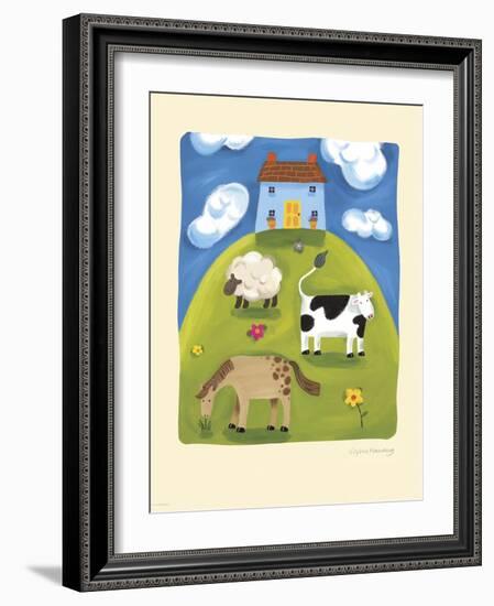 Blue Farmhouse-Sophie Harding-Framed Art Print