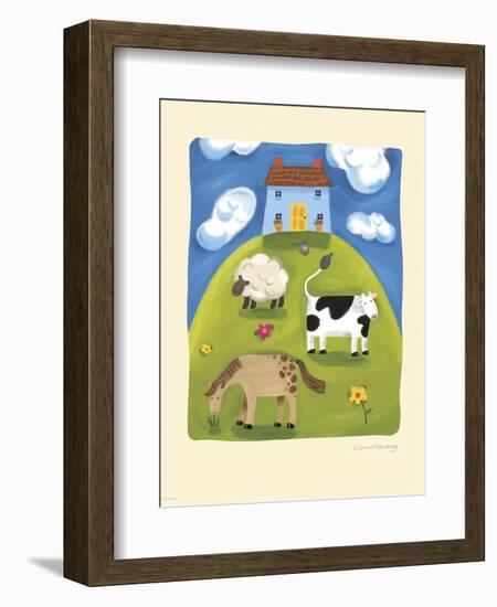 Blue Farmhouse-Sophie Harding-Framed Art Print