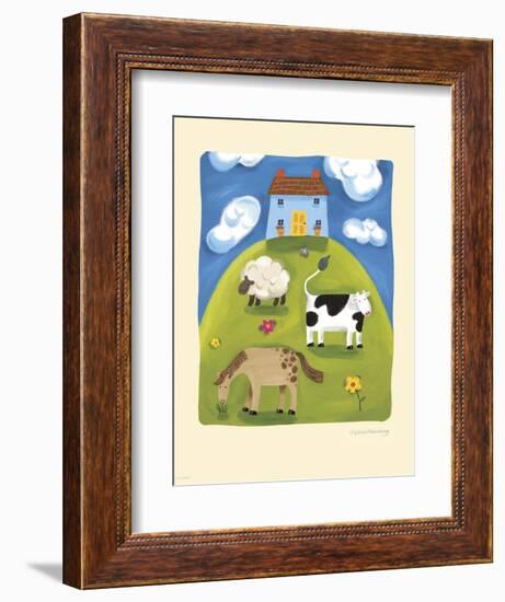 Blue Farmhouse-Sophie Harding-Framed Art Print