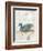 Blue Feathered Duck, C. 10-45-null-Framed Art Print