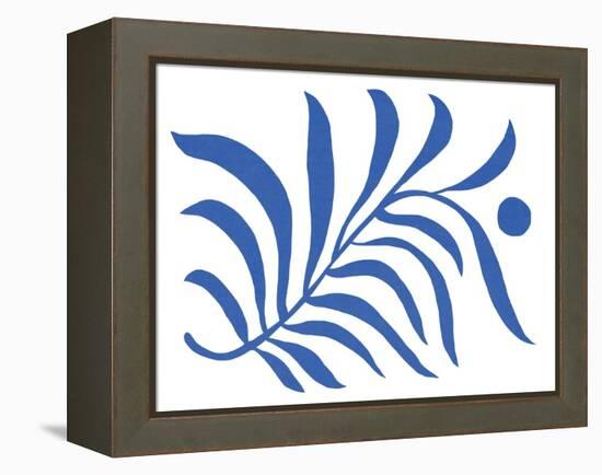 Blue Fern I-Jacob Green-Framed Stretched Canvas