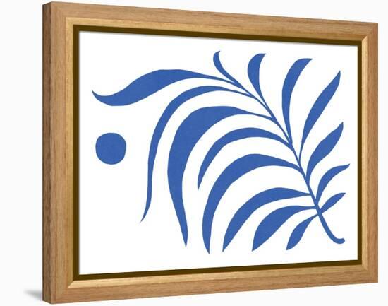 Blue Fern II-Jacob Green-Framed Stretched Canvas