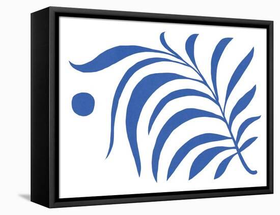 Blue Fern II-Jacob Green-Framed Stretched Canvas