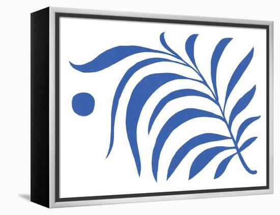 Blue Fern II-Jacob Green-Framed Stretched Canvas