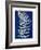 Blue Fern in White Border I-Elizabeth Medley-Framed Art Print