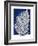 Blue Fern in White Border II-Elizabeth Medley-Framed Art Print