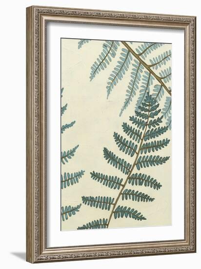 Blue Fern Trio II-Erica J. Vess-Framed Art Print