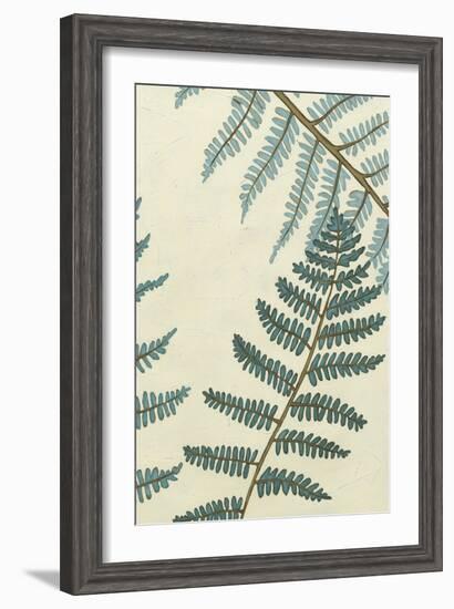 Blue Fern Trio II-Erica J. Vess-Framed Art Print