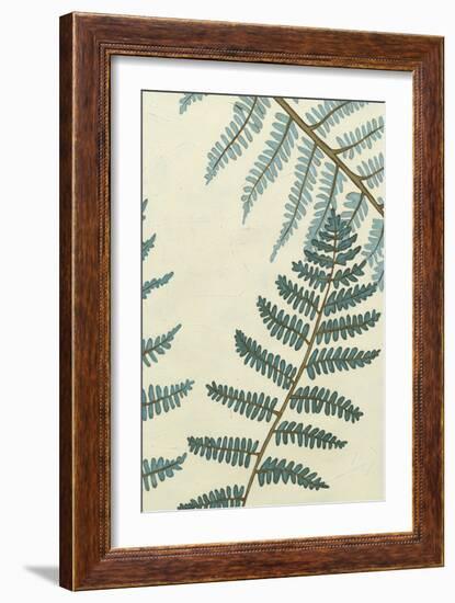 Blue Fern Trio II-Erica J. Vess-Framed Art Print