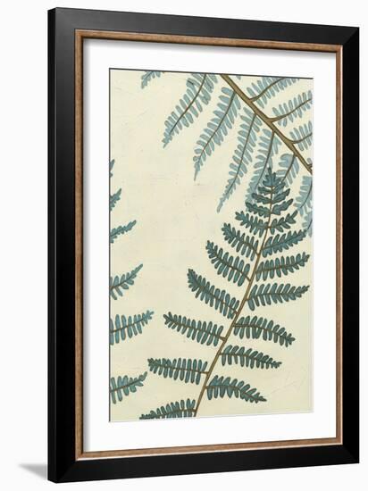 Blue Fern Trio II-Erica J. Vess-Framed Art Print