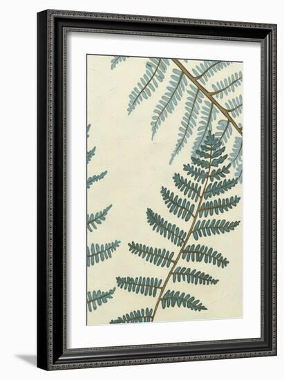 Blue Fern Trio II-Erica J. Vess-Framed Art Print