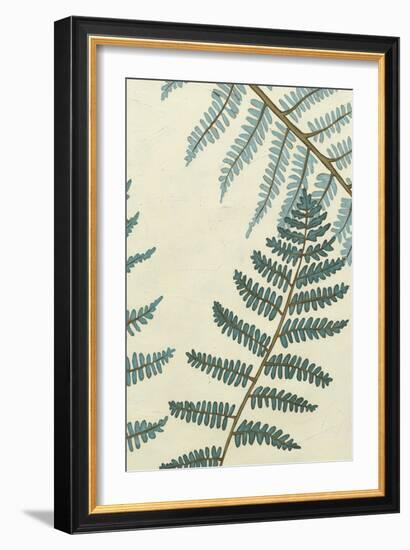 Blue Fern Trio II-Erica J. Vess-Framed Art Print