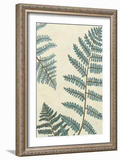 Blue Fern Trio III-Erica J. Vess-Framed Art Print