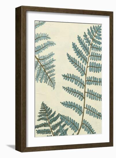 Blue Fern Trio III-Erica J. Vess-Framed Art Print