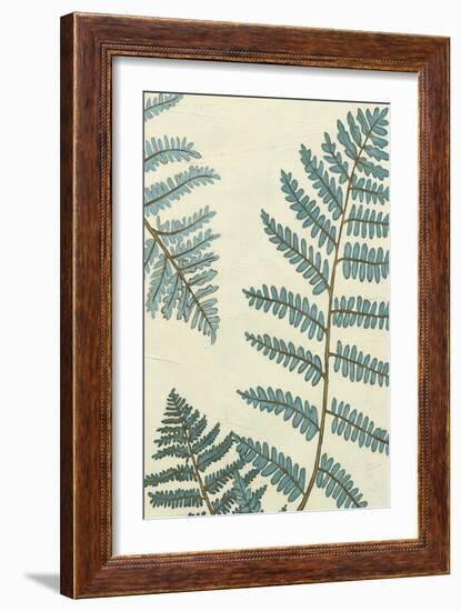 Blue Fern Trio III-Erica J. Vess-Framed Art Print