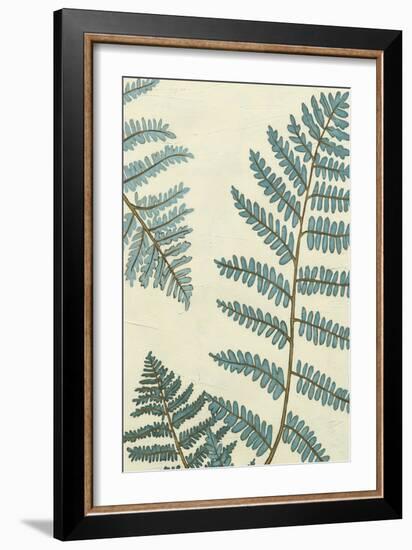 Blue Fern Trio III-Erica J. Vess-Framed Art Print