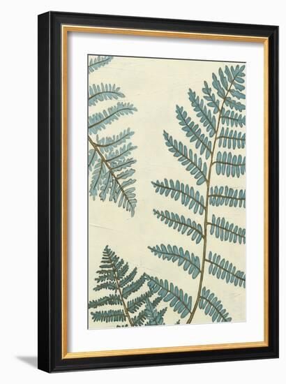 Blue Fern Trio III-Erica J. Vess-Framed Art Print