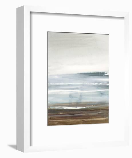 Blue Field-Lora Gold-Framed Art Print