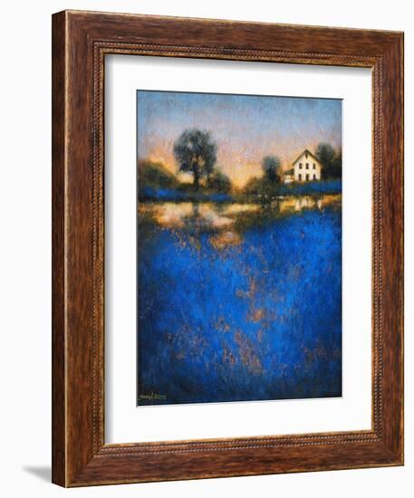 Blue Fields-Thomas Stotts-Framed Art Print