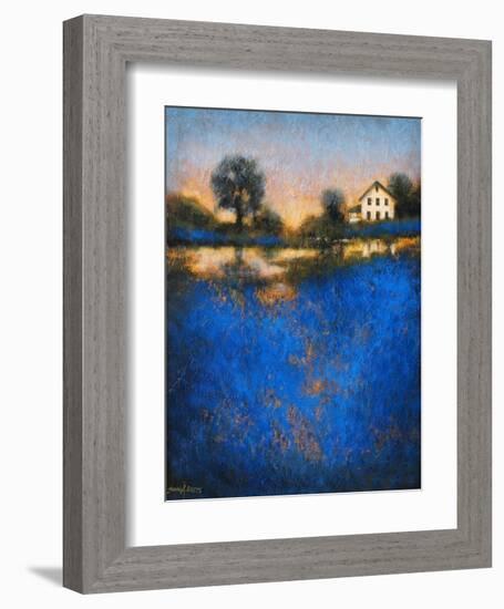 Blue Fields-Thomas Stotts-Framed Art Print