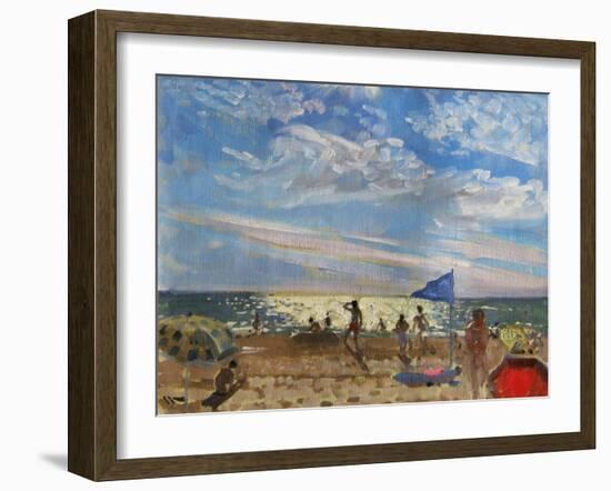 Blue Flag and Red Sun Shade, Montalivet-Andrew Macara-Framed Giclee Print