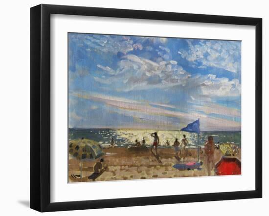 Blue Flag and Red Sun Shade, Montalivet-Andrew Macara-Framed Giclee Print