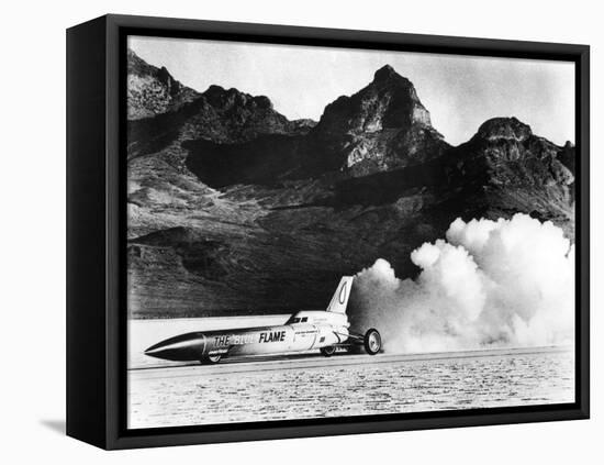 'Blue Flame' Rocket-Powered Car, C1970-null-Framed Premier Image Canvas