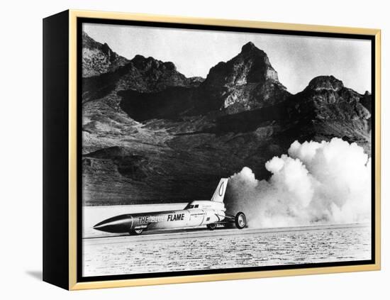 'Blue Flame' Rocket-Powered Car, C1970-null-Framed Premier Image Canvas