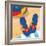 Blue Flip Flops-Paul Brent-Framed Art Print